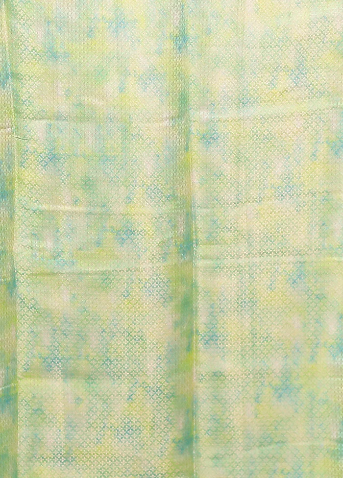 Multicolor Dupion Silk Saree With Blouse Piece - Image 5