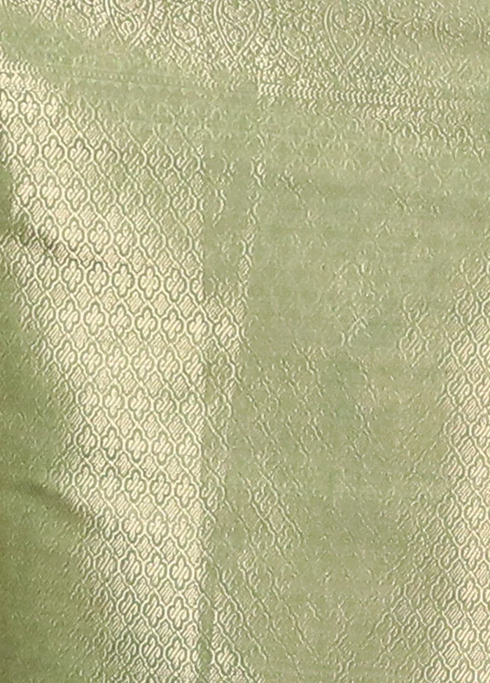 Multicolor Dupion Silk Saree With Blouse Piece - Image 5