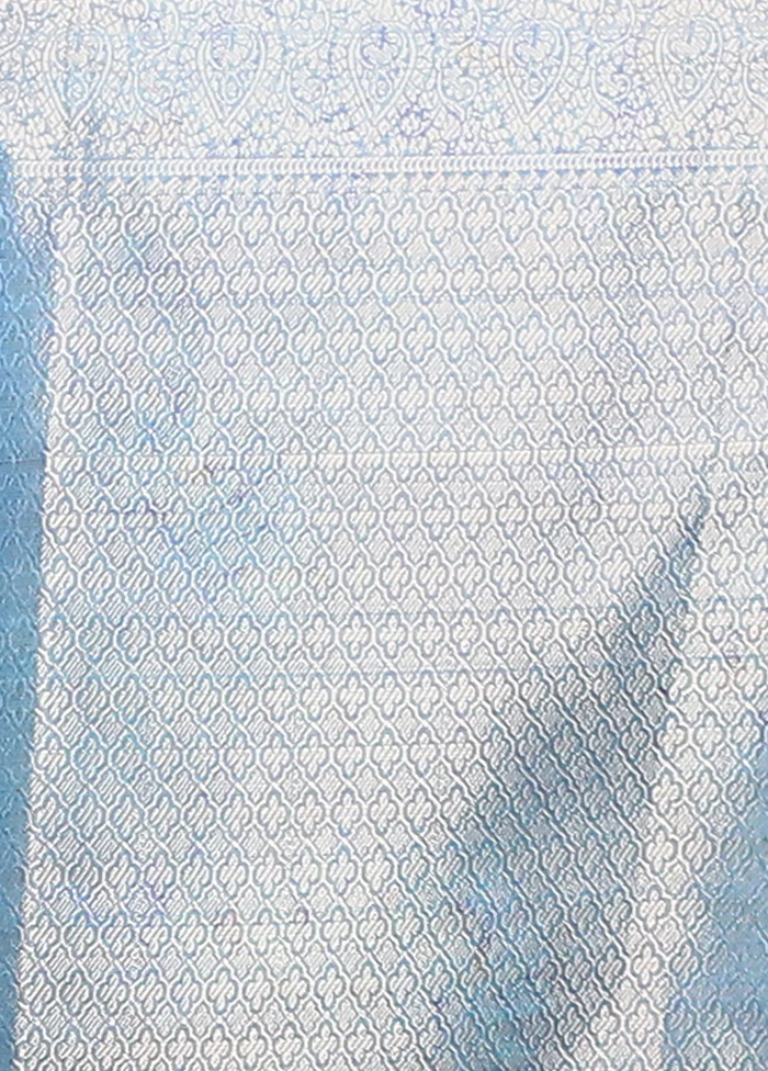 Multicolor Dupion Silk Saree With Blouse Piece - Image 5