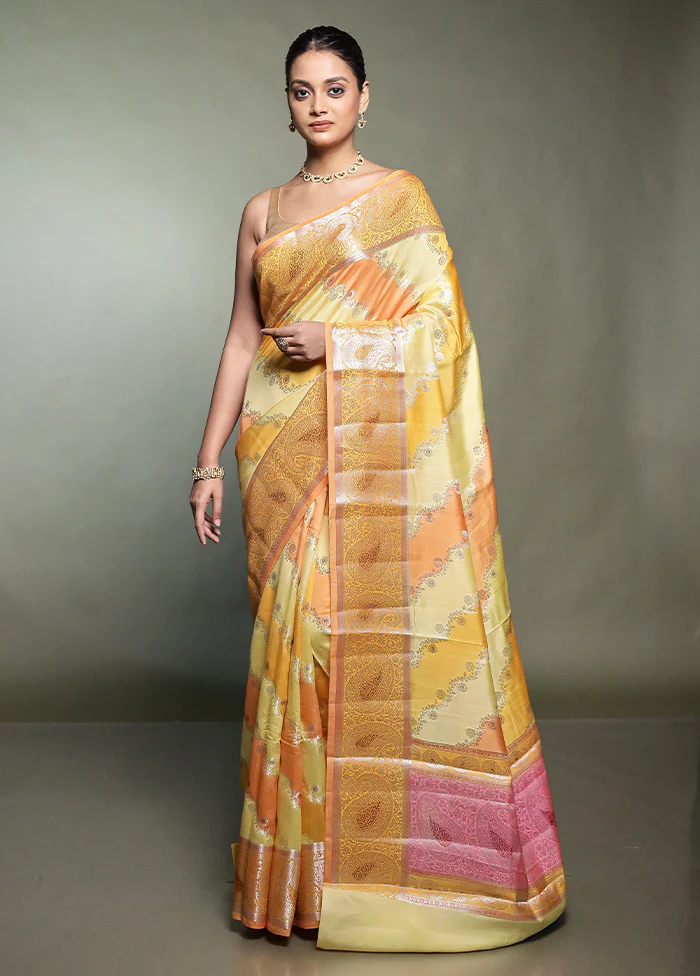 Multicolor Handloom Dupion Pure Silk Saree With Blouse Piece - Image 2