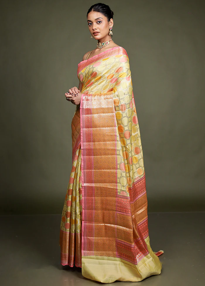Multicolor Handloom Dupion Pure Silk Saree With Blouse Piece - Image 4