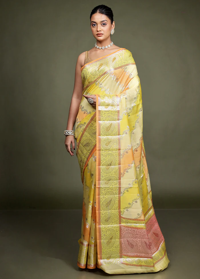 Multicolor Handloom Dupion Pure Silk Saree With Blouse Piece - Image 2