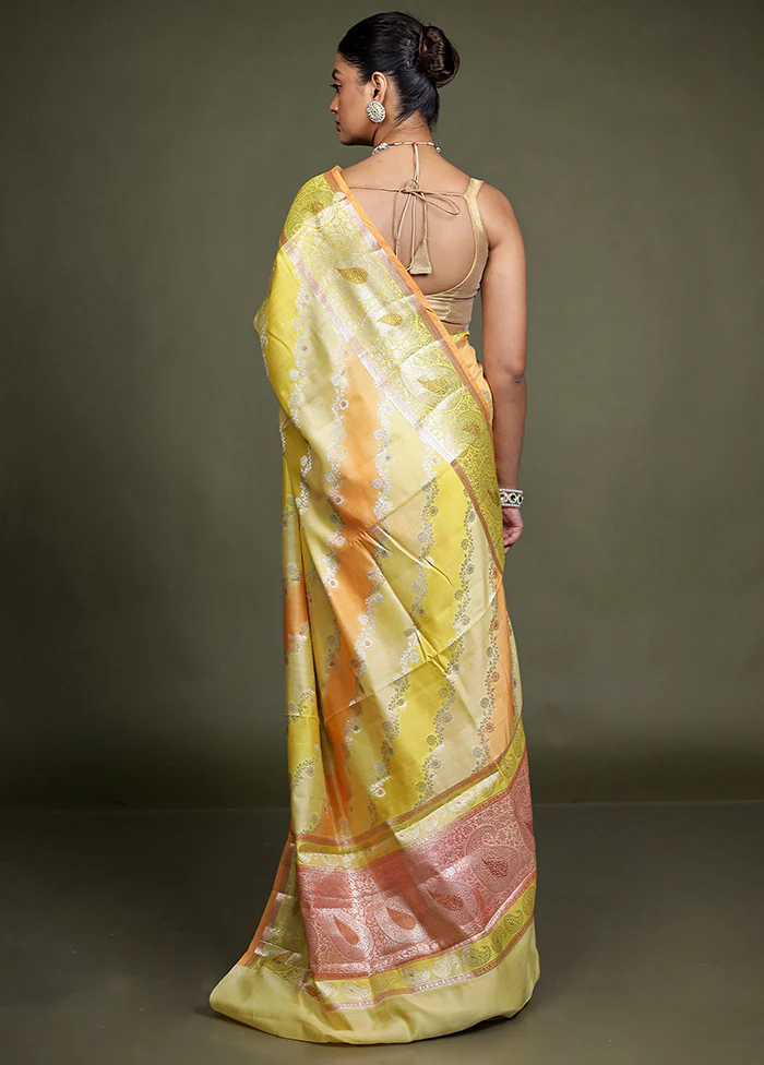 Multicolor Handloom Dupion Pure Silk Saree With Blouse Piece - Image 3