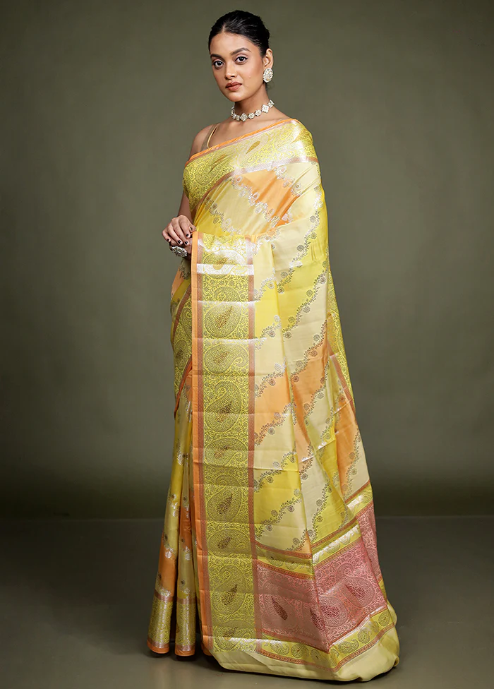 Multicolor Handloom Dupion Pure Silk Saree With Blouse Piece - Image 4