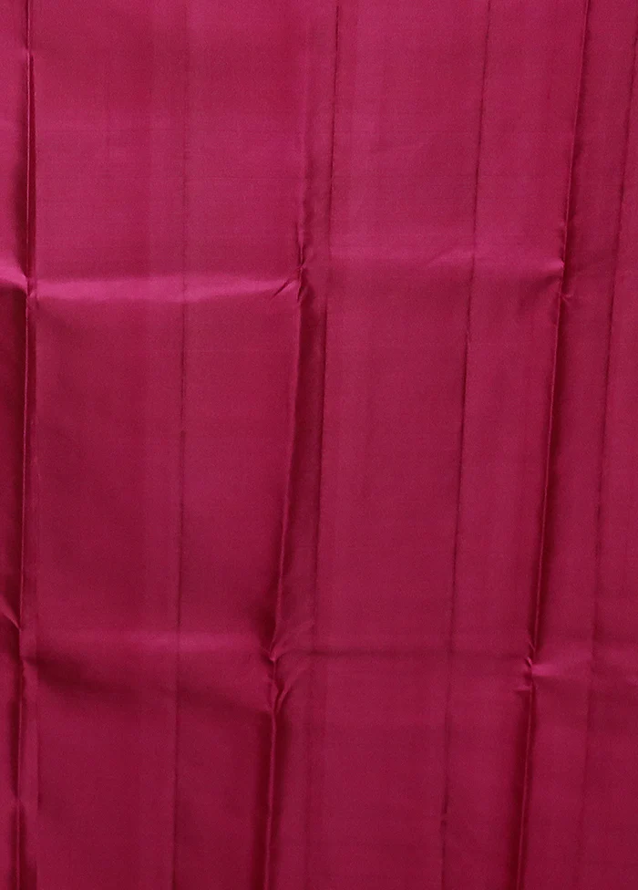 Multicolor Handloom Kanjivaram Pure Silk Saree With Blouse Piece - Image 5