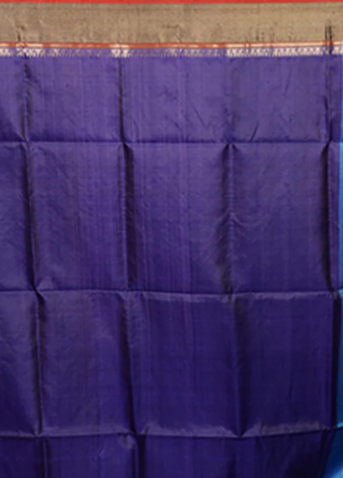 Multicolor Handloom Kanjivaram Pure Silk Saree With Blouse Piece - Image 5