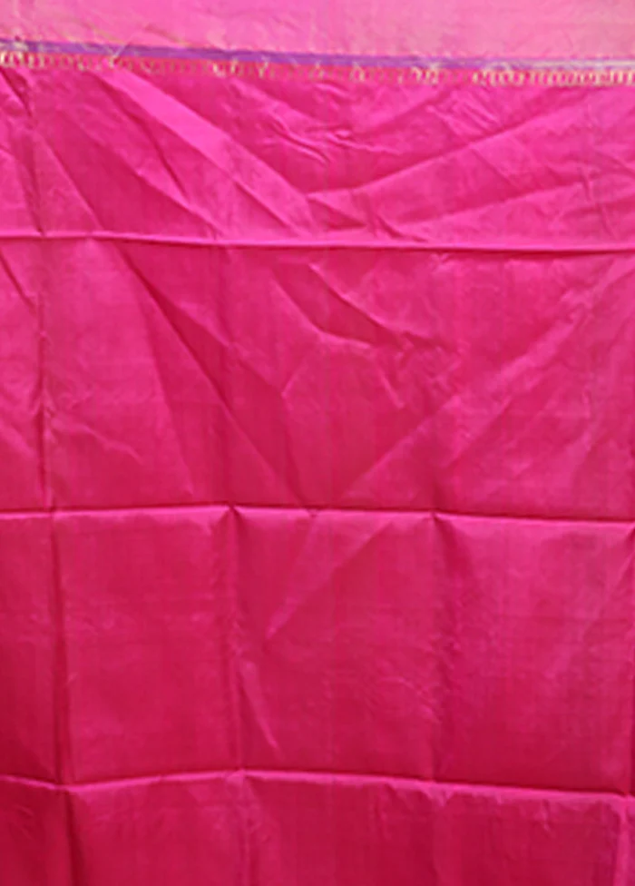 Multicolor Handloom Kanjivaram Pure Silk Saree With Blouse Piece - Image 5