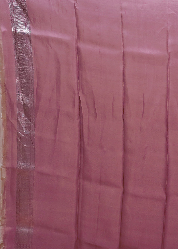 Multicolor Handloom Pure Organza Saree With Blouse Piece - Image 5