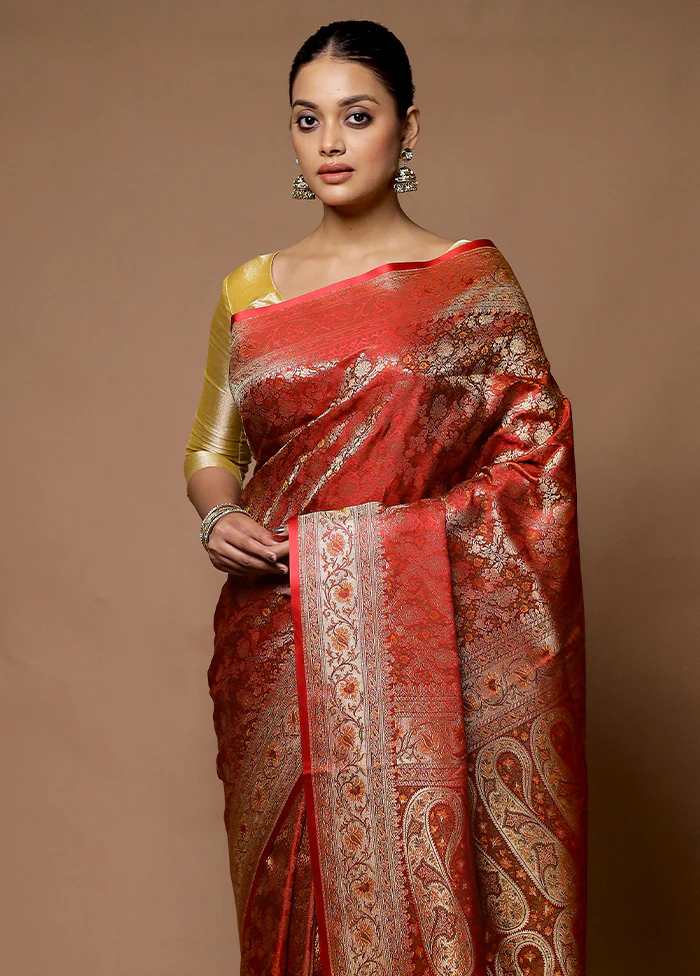 Multicolor Handloom Tanchoi Pure Silk Saree With Blouse Piece - Image 2
