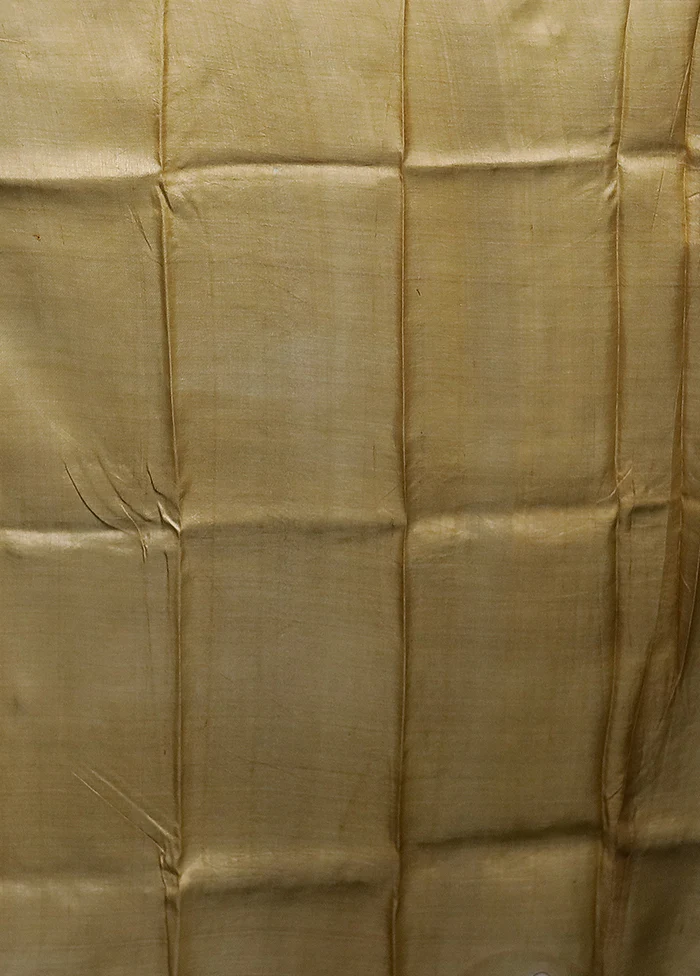 Multicolor Handloom Tussar Pure Silk Saree With Blouse Piece - Image 5