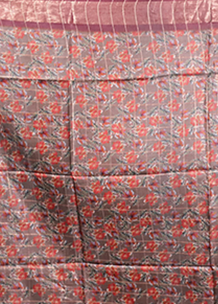 Multicolor Handloom Tussar Pure Silk Saree With Blouse Piece - Image 5