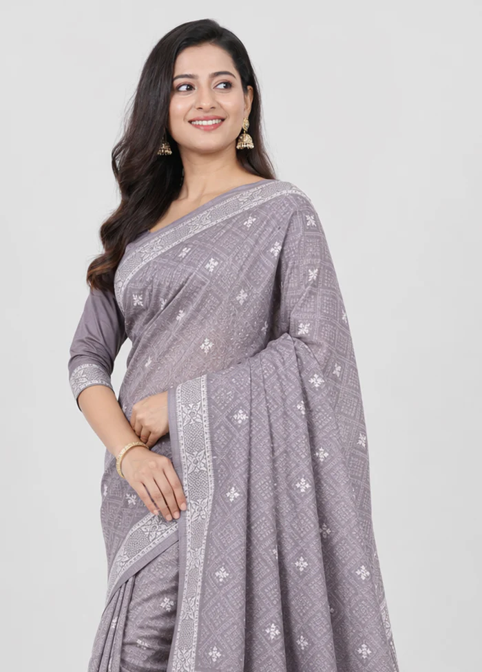 Multicolor Handloom Tussar Pure Silk Saree With Blouse Piece - Image 2