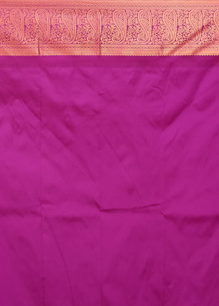 Multicolor Kanjivaram Silk Saree With Blouse Piece - Image 5