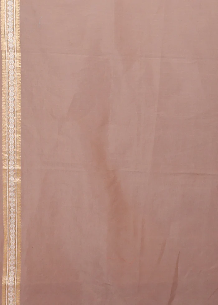 Multicolor Kora Silk Saree With Blouse Piece - Image 5