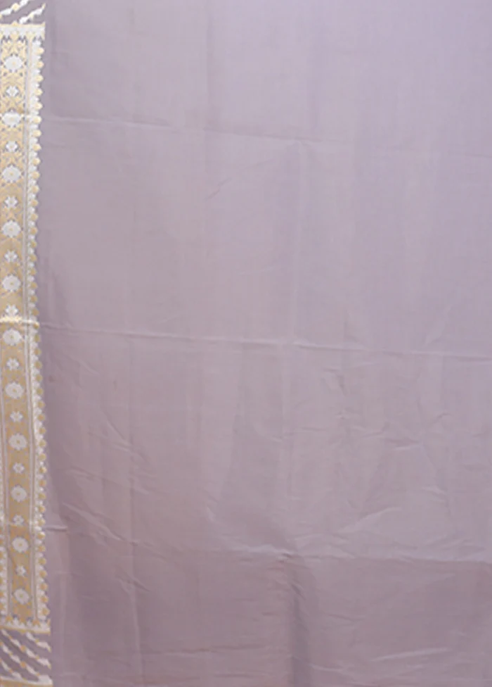 Multicolor Kora Silk Saree With Blouse Piece - Image 5