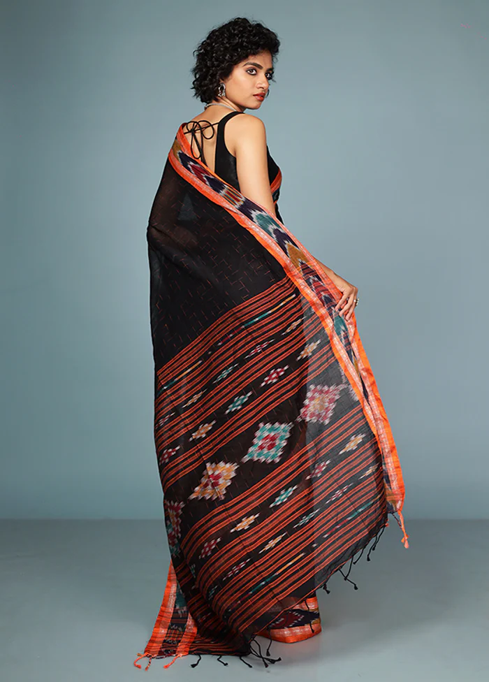 Multicolor Matka Silk Saree With Blouse Piece - Image 3