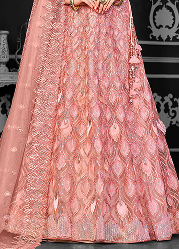 Multicolor Net Lehenga Set - Image 3