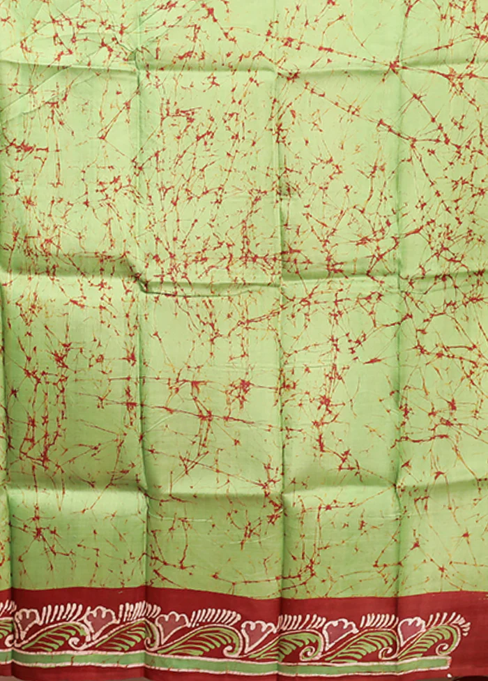 Multicolor Bishnupuri Pure Silk Saree Without Blouse Piece - Image 5