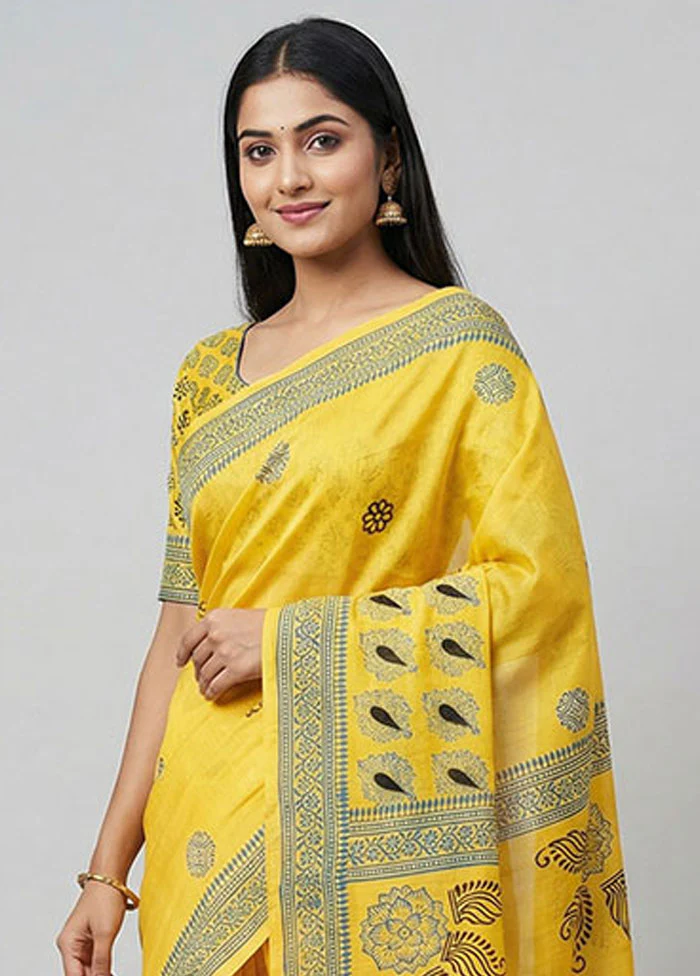 Multicolor Printed Pure Silk Saree Without Blouse Piece - Image 2