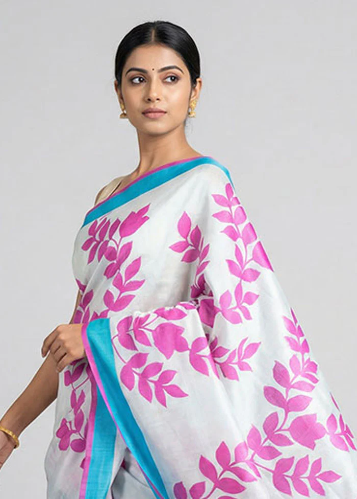 Multicolor Printed Pure Silk Saree Without Blouse Piece - Image 2