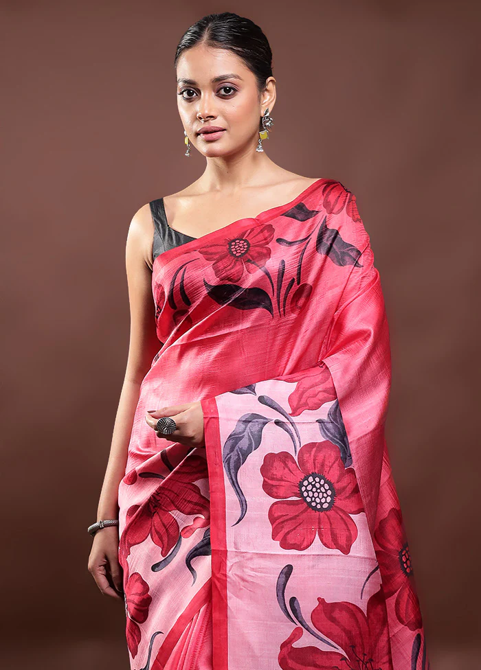 Multicolor Printed Pure Silk Saree Without Blouse Piece - Image 2