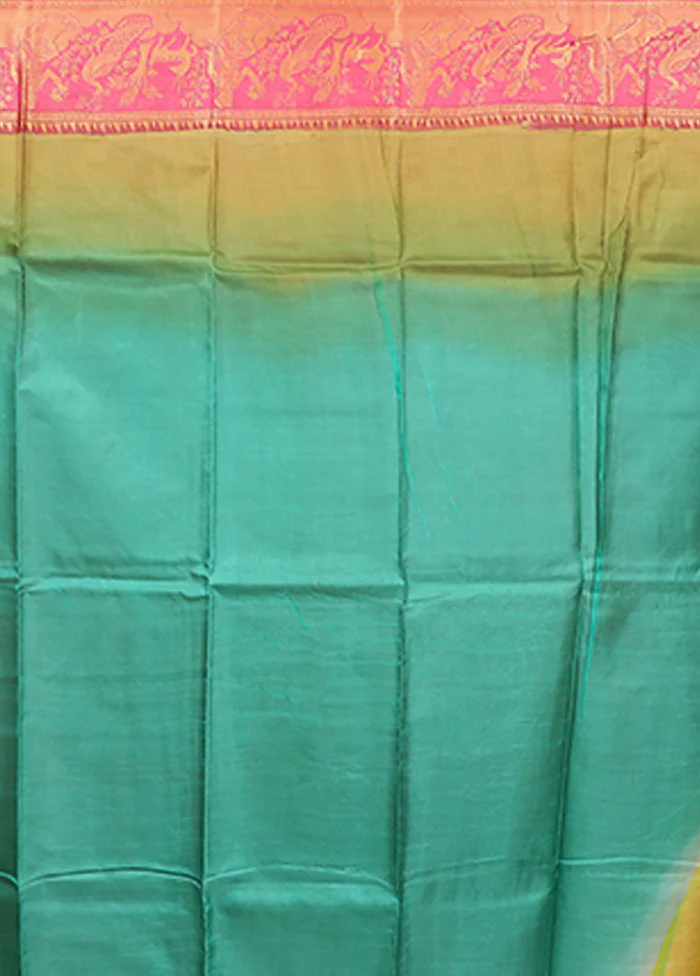 Multicolor Printed Pure Silk Saree Without Blouse Piece - Image 5