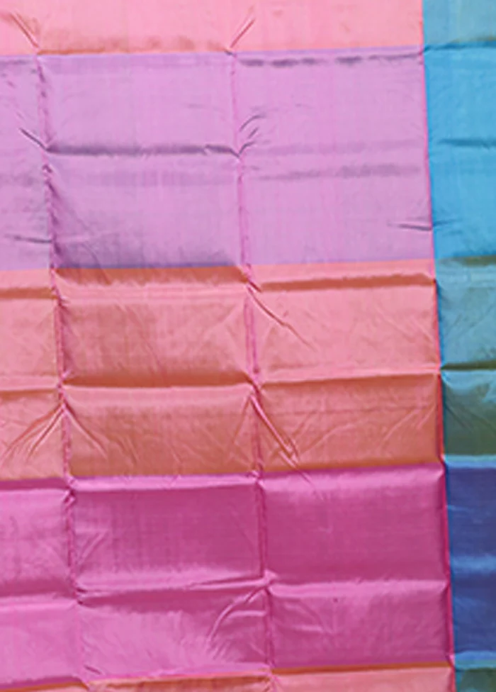 Multicolor Printed Pure Silk Saree Without Blouse Piece - Image 5