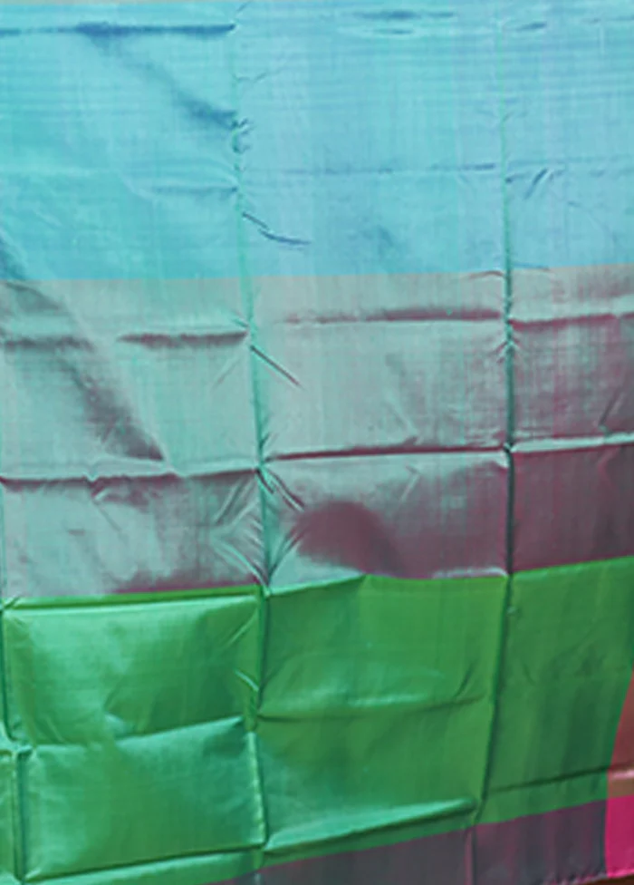 Multicolor Printed Pure Silk Saree Without Blouse Piece - Image 5