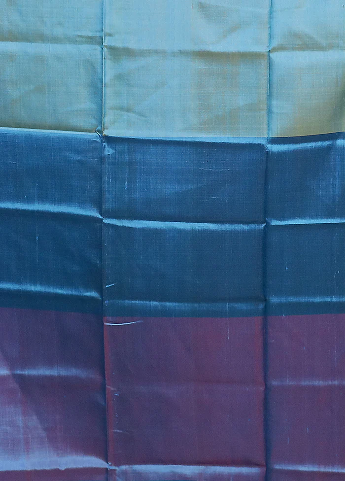 Multicolor Printed Pure Silk Saree Without Blouse Piece - Image 5