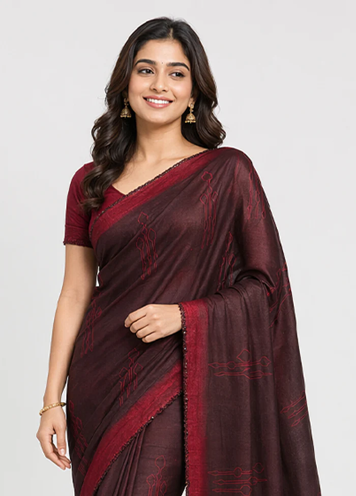 Multicolor Printed Pure Silk Saree Without Blouse Piece - Image 2