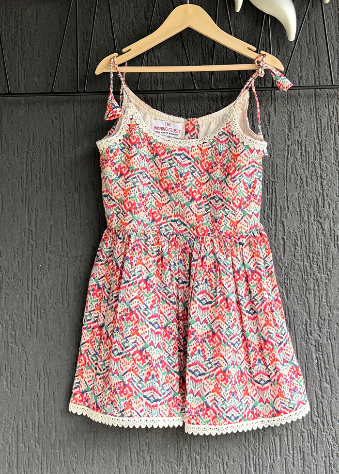 Multicolor Printed Work Cotton Dress