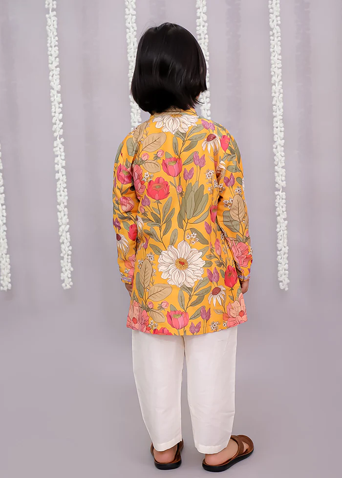 Multicolor Silk Kurta & Pajama Set - Image 3
