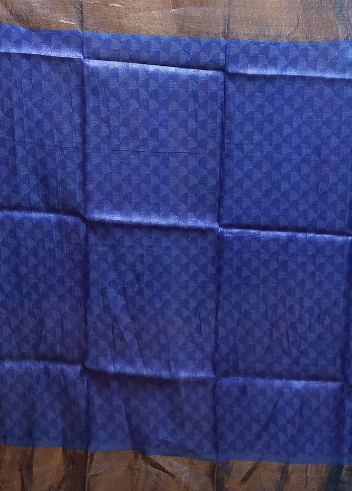 Multicolor Tussar Silk Saree With Blouse Piece - Image 5