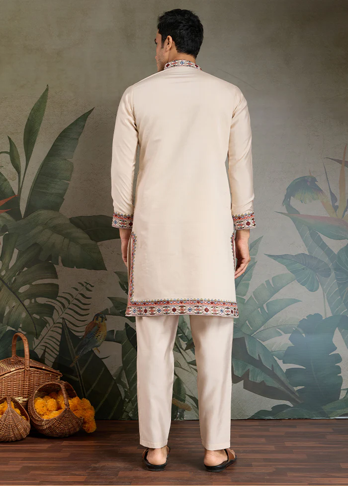 Multicolor Viscose Kurta - Image 3