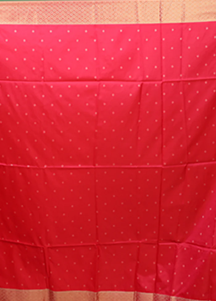 Orange Dupion Silk Saree With Blouse Piece - Image 5