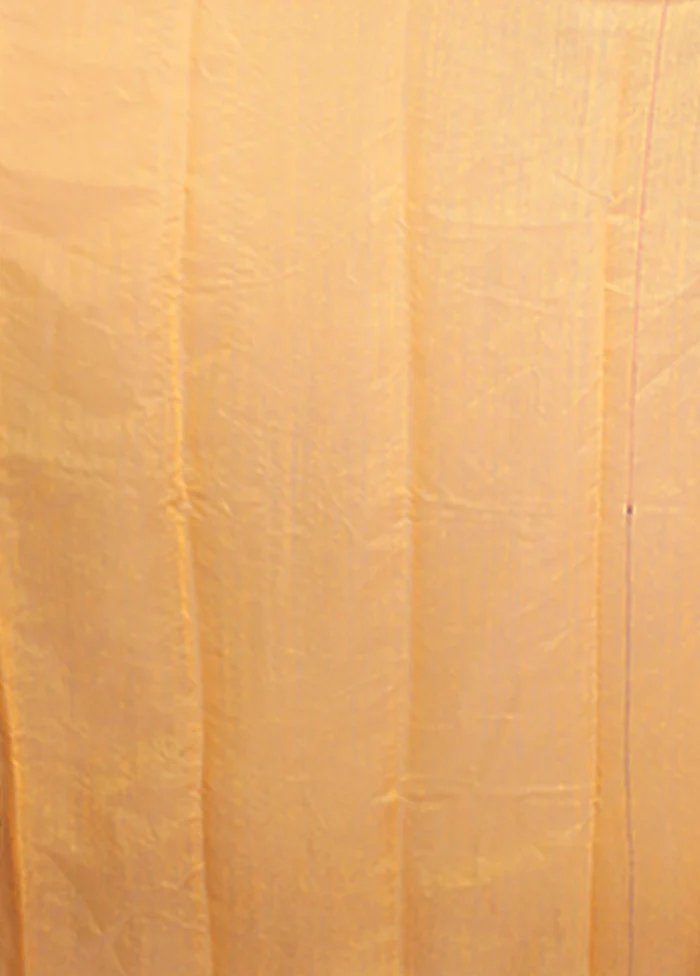 Orange Tant Jamdani Saree Without Blouse Piece - Image 5