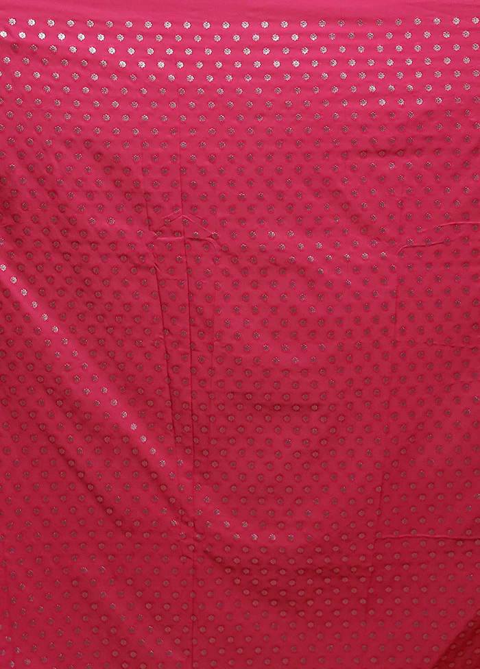 Peach Dupion Silk Saree With Blouse Piece - Image 5