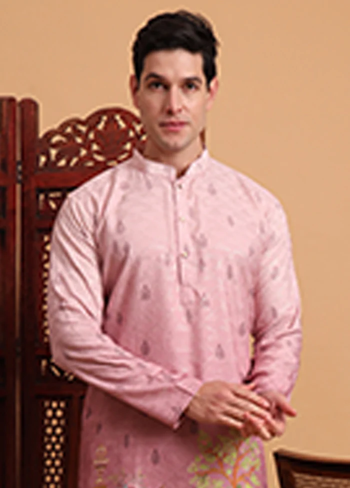 Pink Cotton Kurta - Image 2