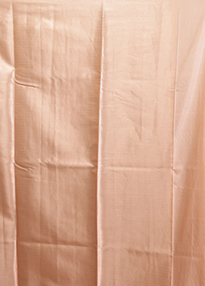 Pink Dupion Silk Saree With Blouse Piece - Image 5