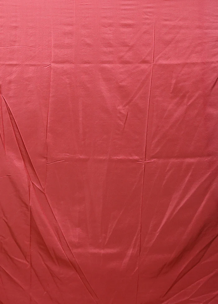 Pink Dupion Silk Saree With Blouse Piece - Image 5
