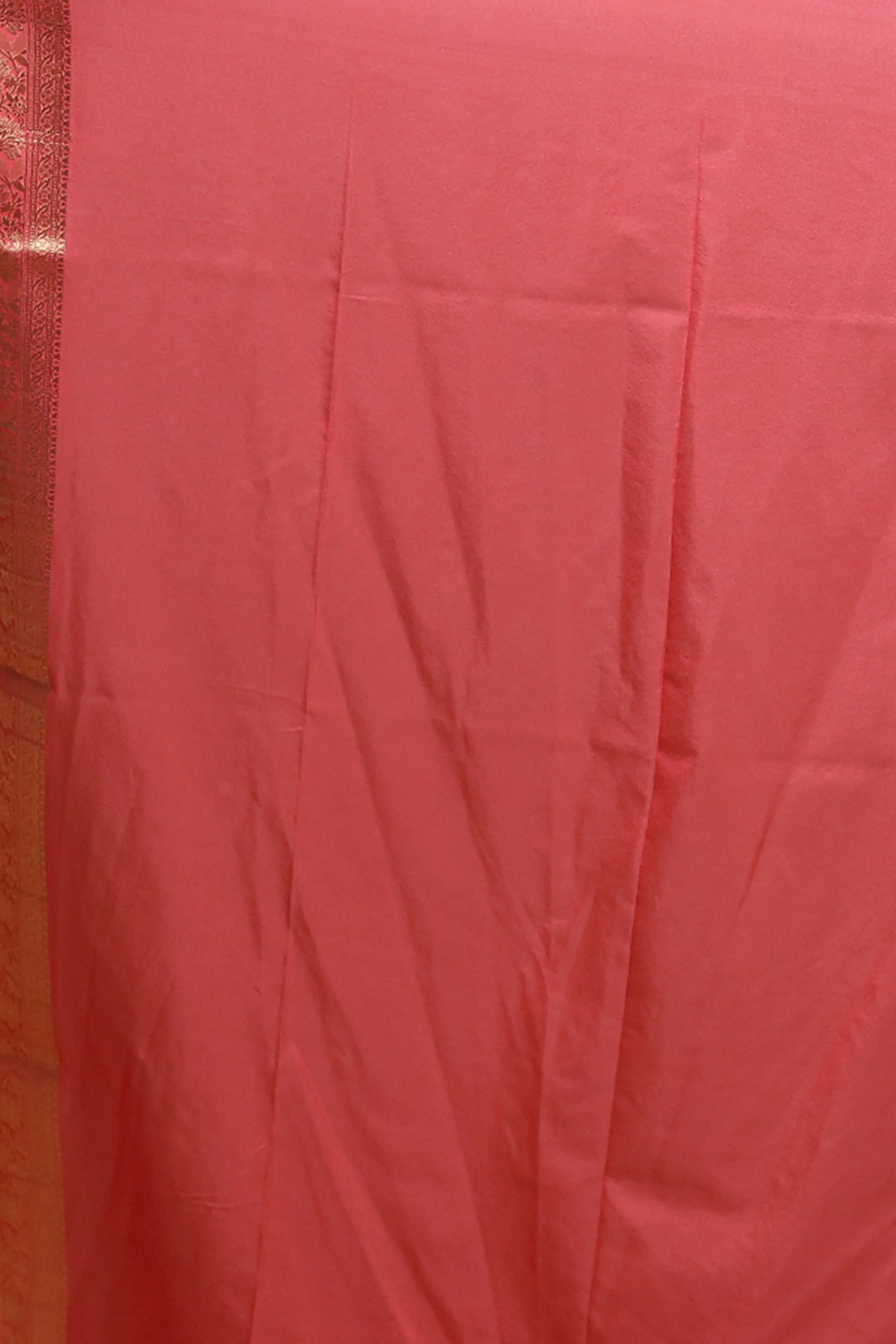 Pink Dupion Silk Saree With Blouse Piece - Image 5