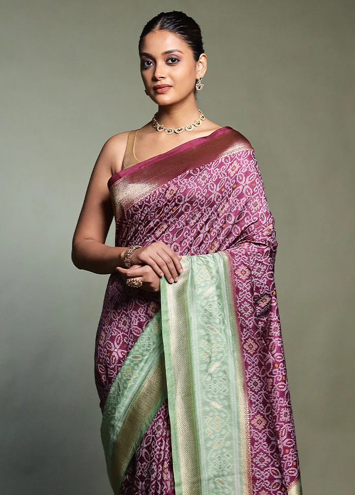Pink Dupion Silk Saree With Blouse Piece