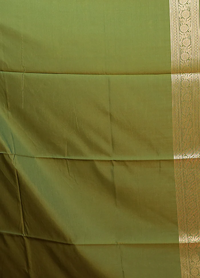 Pink Dupion Silk Saree With Blouse Piece - Image 5