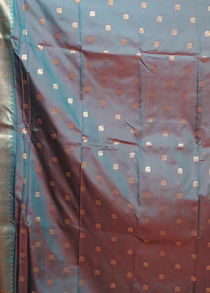 Pink Dupion Silk Saree With Blouse Piece - Image 5