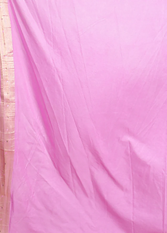 Pink Georgette Saree With Blouse Piece - Image 5