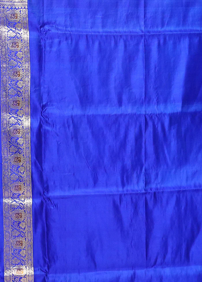 Pink Handloom Banarasi Pure Silk Saree With Blouse Piece - Image 5