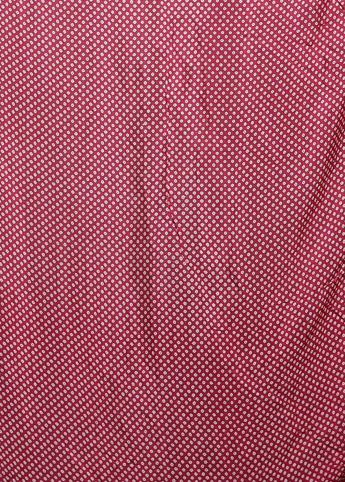 Pink Handloom Chiffon Pure Silk Saree With Blouse Piece - Image 5