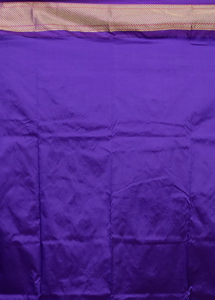 Pink Handloom Kanchipuram Pure Silk Saree With Blouse Piece - Image 5