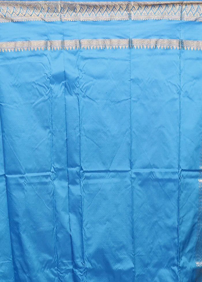 Pink Handloom Kanjivaram Pure Silk Saree With Blouse Piece - Image 5