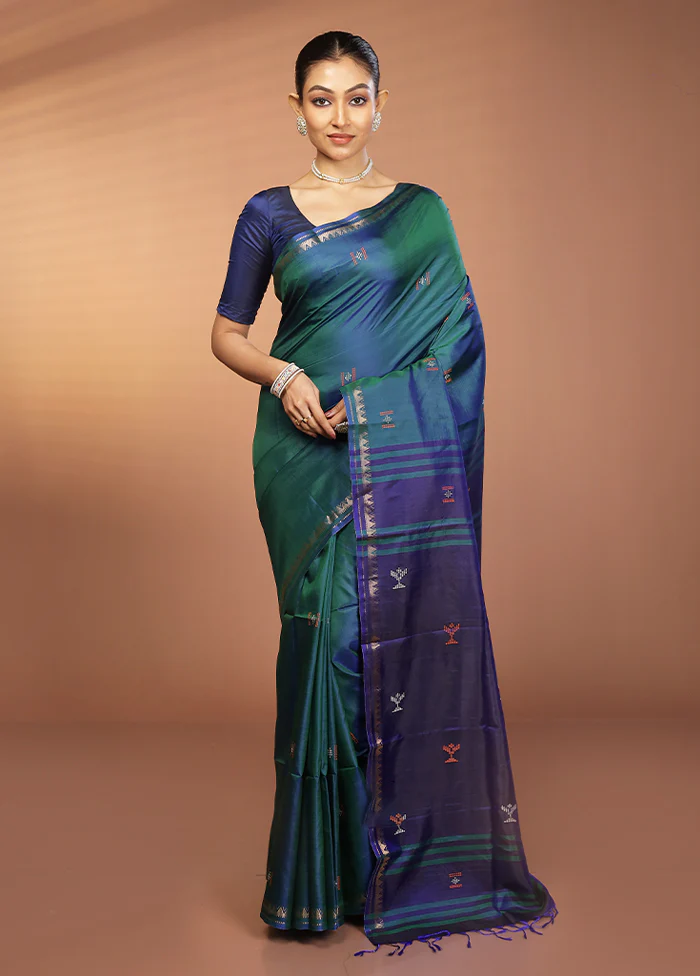 Pink Kalakshetra Pure Silk Saree With Blouse Piece - Image 2